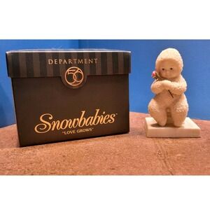 Department 56 Snowbabies Love Grows Figurine 56.69319 Bisque Porcelain with Box